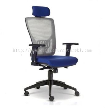 HIGH BACK ERGONOMIC CHAIR | MESH OFFICE CHAIR GOMBAK KL