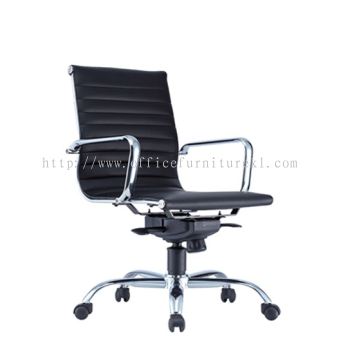 LOW BACK EXECUTIVE CHAIR | LEATHER OFFICE CHAIR SELAYANG SELANGOR