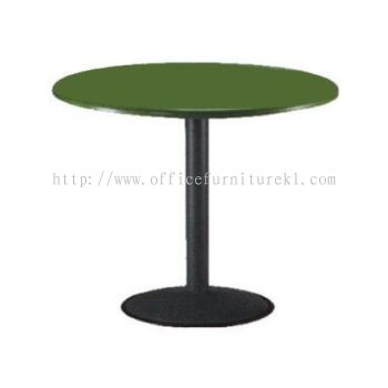 FIBREGLASS ROUND TABLE WITH DRUM BASE - canteen table set/ fibreglass table damansara heights | canteen table klang | canteen table klang