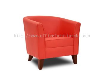 EZO ONE SEATER OFFICE SOFA C/W WOODEN BASE - ffice sofa Taman Perindustrian Bukit Raja Selatan | office sofa I-City | office sofa Sri Hartamas