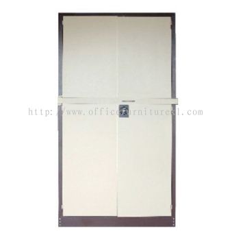 FULL HEIGHT STEEL CUPBOARD SWINGING DOOR WITH LOCKING BAR PUCHONG SELANGOR