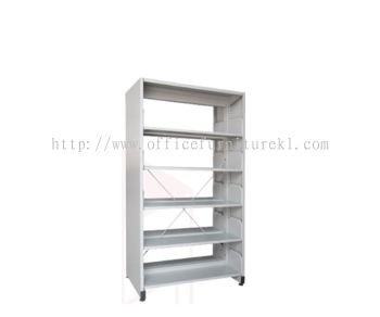 STEEL LIBRARY SHELVING DOUBLE SIDED WITH 5 SHELVING BUKIT RAJA SELANGOR