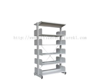 STEEL LIBRARY SHELVING DOUBLE SIDED WITH 5 SHELVING BUKIT TINGGI SELANGOR