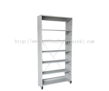 STEEL LIBRARY SHELVING SINGLE SIDED WITH 6 SHELVING NILAI N.SEMBILAN  