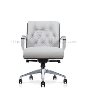 LOW BACK DIRECTOR CHAIR | LEATHER OFFICE CHAIR BUKIT JELUTONG SELANGOR