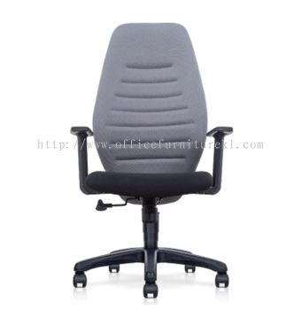 FLANNEL HIGH BACK STANDARD CHAIR | FABRIC OFFICE CHAIR PUNCAK ALAM SELANGOR