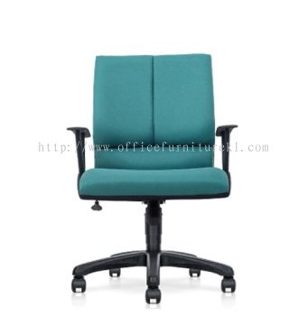 CARNOSA LOW BACK STANDARD CHAIR | FABRIC OFFICE CHAIR DATARAN PRIMA SELANGOR