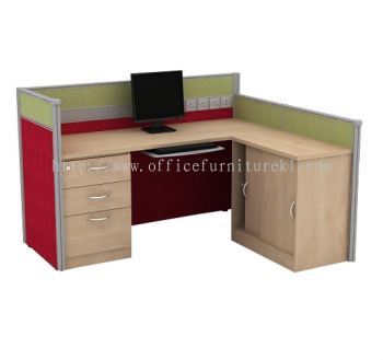 CLUSTER OF 1 OFFICE PARTITION WORKSTATION 12 - Partition Workstation Jaya One | Partition Workstation Bukit Damansara | Partition Workstation Setiawangsa