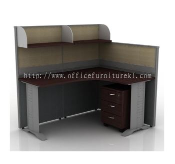 CLUSTER OF 1 OFFICE PARTITION WORKSTATION 15 - Partition Workstation Icon City PJ | Partition Workstation Bandar Sunway | Partition Workstation Bandar Teknologi Kajang