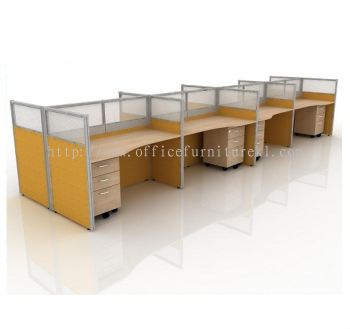 CLUSTER OF 8 OFFICE PARTITION WORKSTATION 10 -  Partition Workstation Kelana Centre | Partition Workstation Setia Alam | Partition Workstation Jalan Yap Kwan Seng