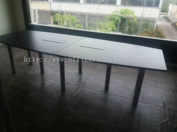 FREE DELIVERY & INSTALLATION QAMAR MEETING OFFICE TABLE l BOAT SHAPE OFFICE FURNITURE l HICOM INDUSTRIAL ESTATE l SHAH ALAM l SELANGOR