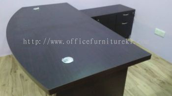 FREE DELIVERY & INSTALLATION QAMAR DIRECTOR OFFICE TABLE AQX 1800 l AQ-YLP 6122 QAMAR SIDE OFFICE CABINET l OFFICE FURNITURE l SEKSYEN 51 l PETALING JAYA l TOP 10 POPULAR ITEM