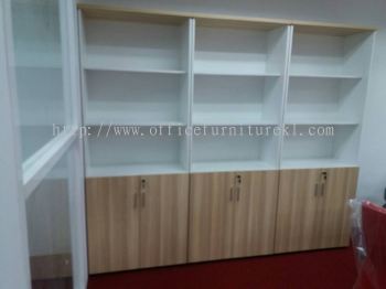 FREE DELIVERY & INSTALLATION HIGH OFFICE CABINET B-YOD 21 l WOODEN CABINET OFFICE FURNITURE l TAMAN PUCHONG PRIMA l PUCHONG l TOP 10 OFFER ITEM