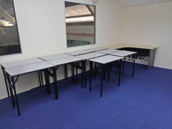 FREE DELIVERY & INSTALLATION BANQUET OFFICE TABLE l L-SHAPE OFFICE TABLE GL 552 l OFFICE FURNITURE l SRI HARTAMAS l SEGAMBUT l TOP 10 BEST RECOMMEND