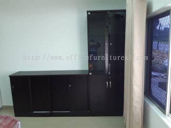 FREE DELIVERY & INSTALLATION LOW OFFICE CABINET Q-YD 875 l HIGH OFFICE CABINET Q-YGD 21 l WOODEN CABINET OFFICE FURNITURE l SUBANG SUNWAY l SUBANG l TOP 10 MUST BUY