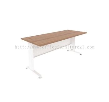 JOY WRITING OFFICE TABLE / DESK METAL J-LEG MJM 1875 (Color Cappuccino) - office table Cheras | office table Pandan Indah | office table Kelana Jaya | office table Top 10 Promotion Price