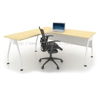 MADISON EXECUTIVE L-SHAPE OFFICE TABLE / DESK (Color Maple) - L-shape table Bukit Damansara | L-shape table Ampang | L-shape table Bangsar | L-shape table Must Buy