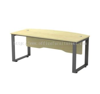 OLVA EXECUTIVE OFFICE TABLE / DESK D SHAPE ASQWB 180A (Color Boras Ash) - executive office table Bukit Kiara | executive office table Kuala Lumpur | executive office table Uoa Business Park | executive office table 11.11 Mega Sale