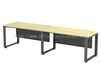 OLVA CLUSTER OF 2 OFFICE TABLE / DESK ASQMT 157-2 (Color Boras Ash) - office workstation Segambut | office workstation Batu Muda | office workstation Taman Oug | office workstation Direct From Factory