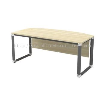 PYRAMID EXECUTIVE OFFICE TABLE / DESK D SHAPE AOWB 180A (Color Boras Ash) - executive office table Damansara Intan | executive office table Putrajaya | executive office table Kuala Lumpur | executive office table Fast Delivery