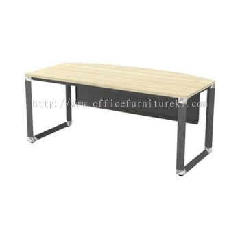 PYRAMID EXECUTIVE OFFICE TABLE / DESK D SHAPE AOMB 180A (Color Boras Ash) - executive office table Setapak | executive office table Serdang | executive office table Bangi | executive office table Top 10 Best Selling