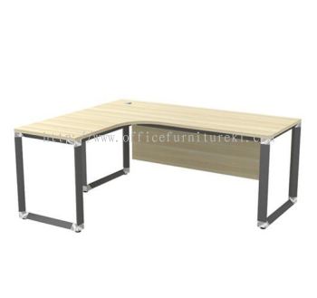 PYRAMID L-SHAPE OFFICE TABLE / DESK AOWL 552 (Color Boras Ash) - L-shape office table Selayang | L-shape office table Taman Sri Rampai | L-shape office table Kelana Jaya | L-shape office table Top 10 Best Design