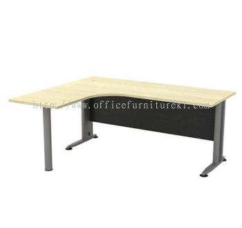 TITUS L-SHAPE OFFICE TABLE / DESK ATL 1515-M (Color Maple) - L shape office table Bandar Sunway | L shape office table Damansara Perdana | L shape office table Setapak | L-shape office table Top 10 Best Recommend