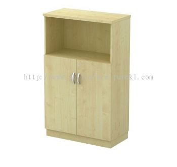 OLVA MEDIUM WOODEN OFFICE FILING CABINET / CUPBOARD SEMI SWINGING DOOR SUBANG