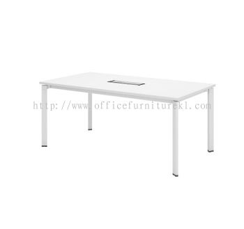 UTHILAH RECTANGULAR MEETING OFFICE TABLE METAL PYRAMID N-LEG (C/W FLIPPER COVER) AUTVB 18 - pj damansara | balakong | ampang 