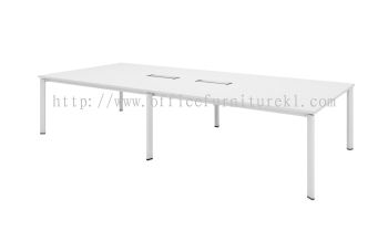 UTHILAH RECTANGULAR CONFERENCE MEETING OFFICE TABLE METAL PYRAMID N-LEG (C/W FLIPPER COVER) AUTVB 30 - subang | shah alam | pj damansara