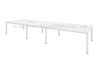 UTHILAH RECTANGULAR CONFERENCE MEETING OFFICE TABLE METAL PYRAMID N-LEG (C/W FLIPPER COVER) AUTVB 48 - kota damansara | cheras | balakong 