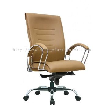 MEDIUM BACK DIRECTOR CHAIR | LEATHER OFFICE CHAIR SELAYANG SELANGOR