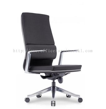 HIGH BACK DIRECTOR CHAIR | LEATHER OFFICE CHAIR ARA DAMANSARA PJ