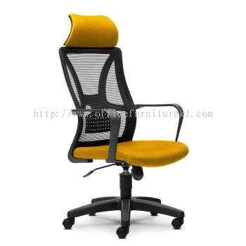 HIGH BACK ERGONOMIC CHAIR | MESH OFFICE CHAIR DATARAN PRIMA SELANGOR