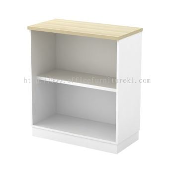 LOW WOODEN FILING CUPBOARD OPEN SHELF KOTA KEMUNING