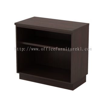 QAMAR WOODEN OFFICE SIDE CABINET OPEN SHELF KOTA BAHRU