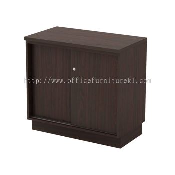 QAMAR WOODEN OFFICE SIDE CABINET SLIDING DOOR CHERAS KL