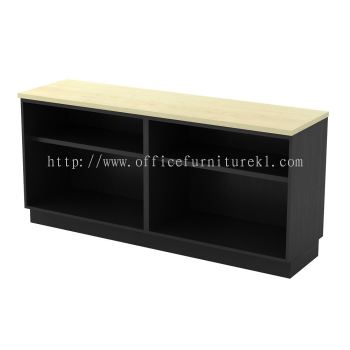 TITUS DUAL OPEN SHELF WOODEN OFFICE SIDE CABINET GLENMARIE