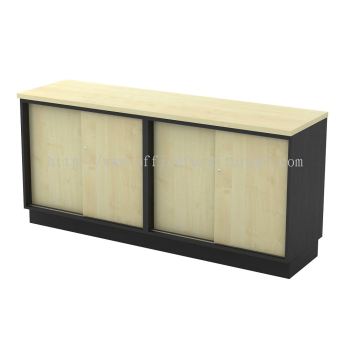 TITUS DUAL SLIDING DOOR WOODEN OFFICE SIDE CABINET KLANG SELANGOR