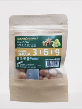 Incha Organics Sacha Inchi Roasted Nuts 20g + 5ml sachet / pack - RM 8