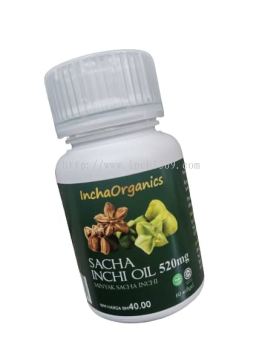 Incha Organics Sacha Inchi Oil Vege Softgel 60 capsules - RM40 / BTL