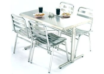 S/Steel Dining Table and Chair