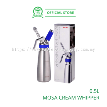 MOSA CREAM WHIPPER 0.5L Stainless Steel  - Whipping Cream Maker | Dispenser | Bottle