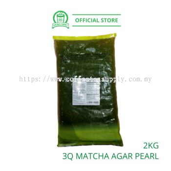 3Q MATCHA JELLY AGAR PEARL 2KG  - Instant Pearl | Crystal Pearl | Jelly | Konjack | Seaweed