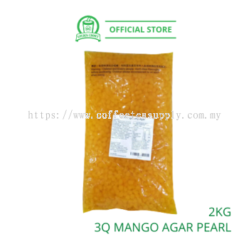 3Q MANGO JELLY AGAR PEARL 2KG 寒天珍珠 - Instant Pearl | Crystal Pearl | Jelly | Konjack | Seaweed