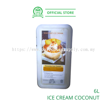 COCONUT ICE CREAM 6L - Affogato | Dessert | Topping | Ice Blended