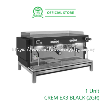 CREM EX3 Maxi Control Espresso Machine BLACK - 2 group head / commercial / coffee / latte | Commercial Coffee Machine Malaysia