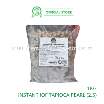 Instant Black Tapioca Pearl (2.5) 1kg 方便装黑粉圆珍珠 - IQF Boba | Less cooking time | Bubble Tea