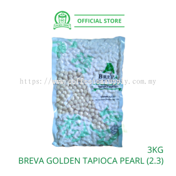 GOLDEN TAPIOCA BOBA PEARL BREVA  3KG (2.3) 琥珀金粉圆珍珠 - Raw Boba | Bubble Tea Recipe | Taiwan Imported