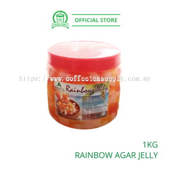 RAINBOW JELLY AGAR 1KG - Topping | Stick Shape | Colorful